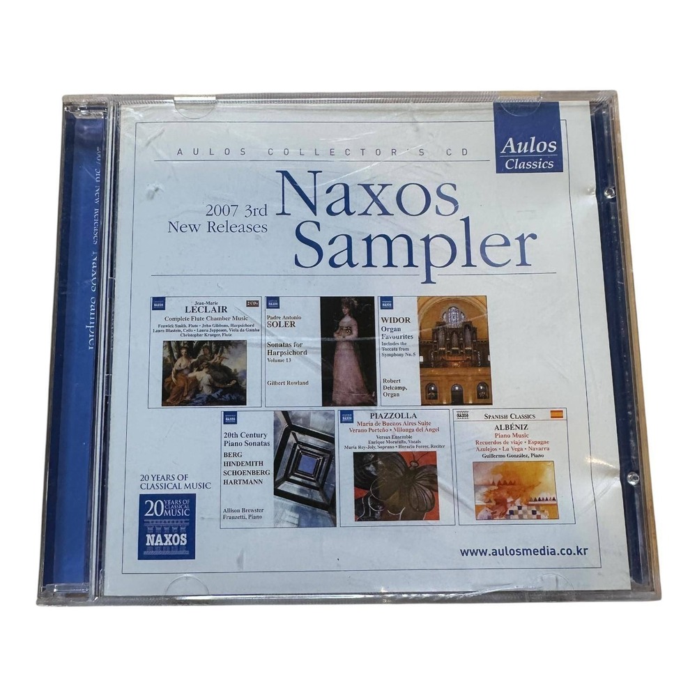 Aulos Naxos Classics Sampler 2007 3rd New Releases Classical Music CD